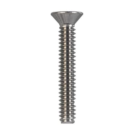 Hillman #10-24 x 1 1/4 inch Phillips Flat Machine Screw, Plain Stainless Steel 55955